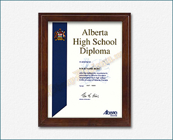 High School Diploma, Canada Design #4 HS Can 4 D
